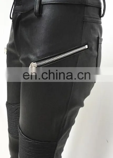 Wholesale Stretch Leggings Stretch Lamb Leather Pants Stretch Pants for Ladies photo-5