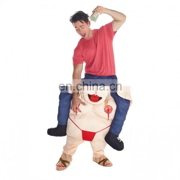 Funny Halloween Carnival Party Piggyback Ride On Stripper Costume photo-2