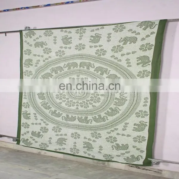 Fashionable Handmade Luxury Printing Royal Wall Hanging Mandala Tapestry photo-4