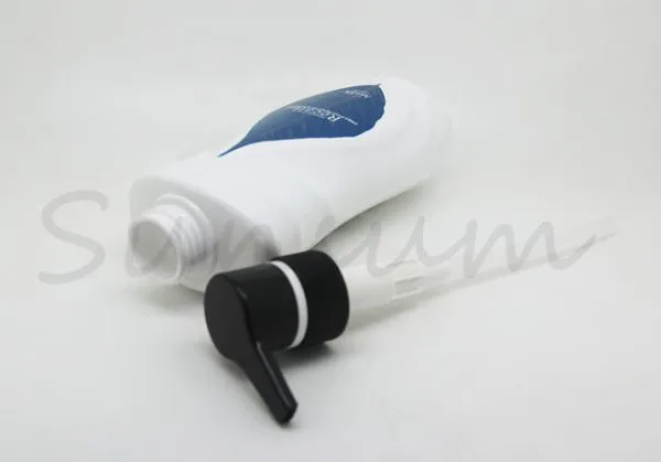 Guangzhou Manufacturer Cosmetic Shampoo Pump Silk Screen Printing Shampoo Bottle photo-2
