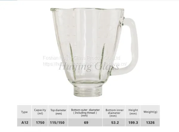 (A12)new Design Plum Jar Blender Jar Glass Jar Attractive Design Juicer