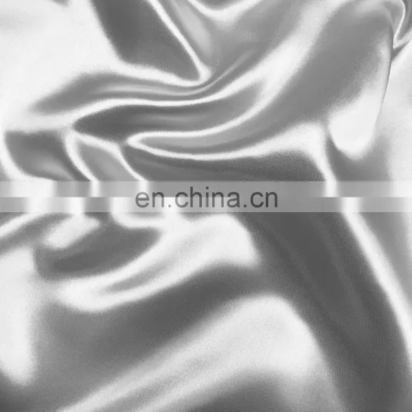 Wholesale High Quality 92% Polyester 8% Elastic Stretch Shiny Satin Polyester Spandex Fabric for Dress photo-3