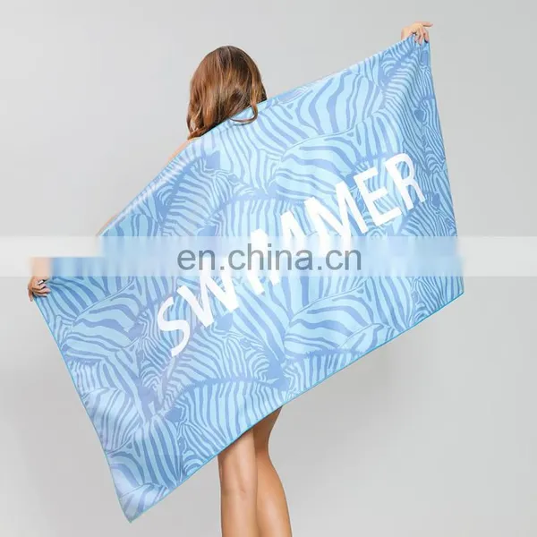 Printed Microfiber Towel Beach Microfiber Outdoor Sports Quick-drying Towel photo-3
