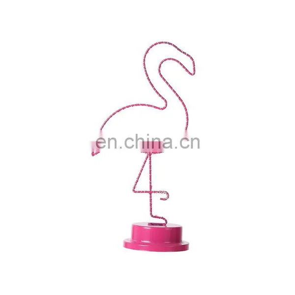 LED Metal Art Flamingo Shape Copper Wire Lights Decoration Lights photo-2