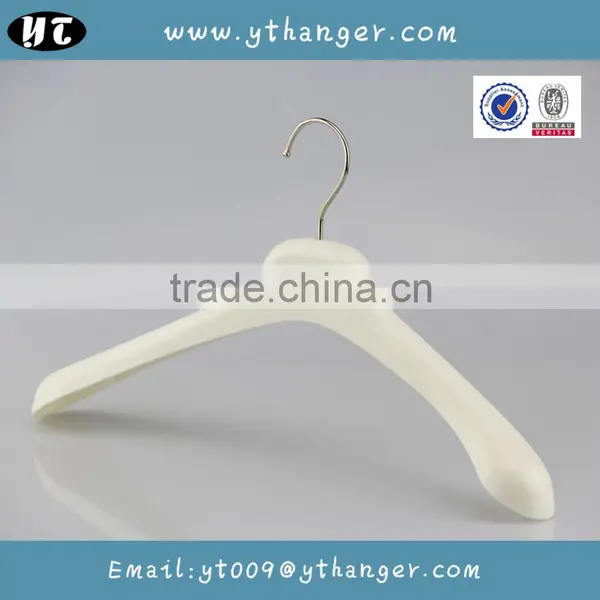 HA6880 White Cheap Plastic Hanger Non Slip Clothes Hanger photo-4