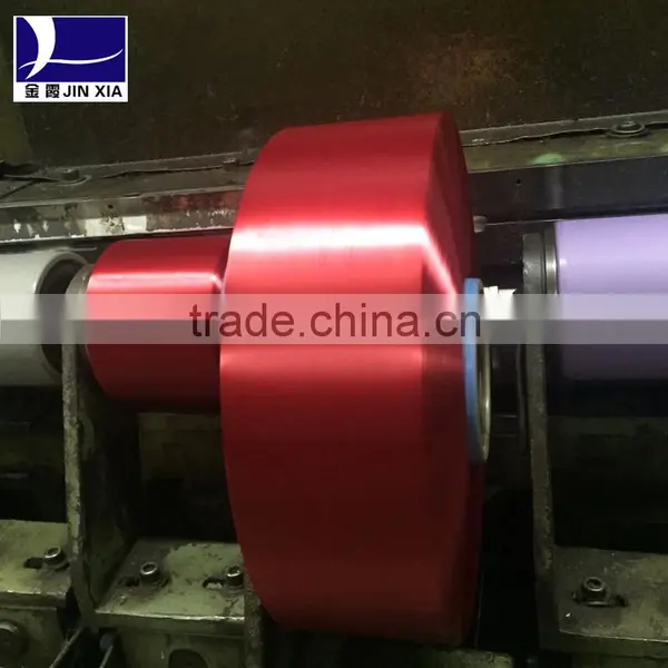 100% Polyester Dope Dyed Virgin POY Filament Yarn for Weaving photo-3