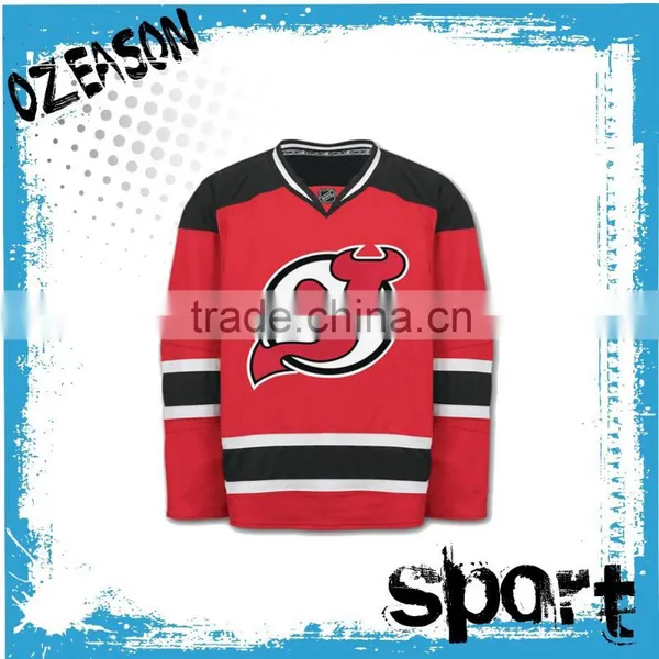 OEM Custom Fashion Blue Ice Hockey Jersey Design photo-3