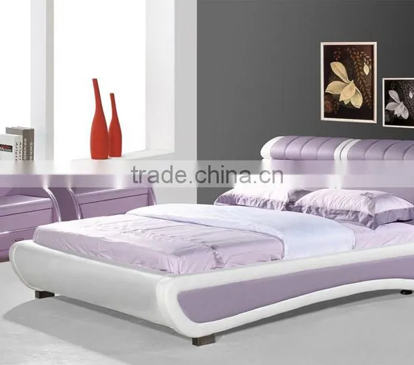2016 New Bedroom Furniture Murphy Bed,luxury Italian Furniture,red Leather Bed for Christmas Promotion Quality Choice photo-2