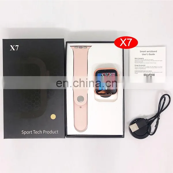 Drop Shiping Smart Watch X7 BT Call Full Touch Heart Rate Blood Pressure Wrist Smartwatch For Men Women Sport Watch photo-4