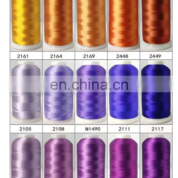 Sewing Thread Cone Embroidery Factory Wholesale 108D/2 5000yard 100% Polyester Thread for Machine photo-5