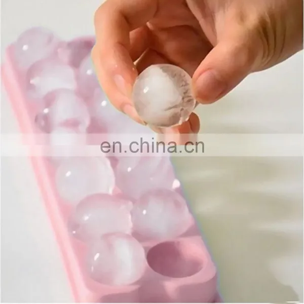 14 Grid 3D Round Balls Ice Molds Plastic Molds Ice Tray Home Bar Party Ice Hockey Holes Making Box Molds With Cover DIY Moulds photo-5