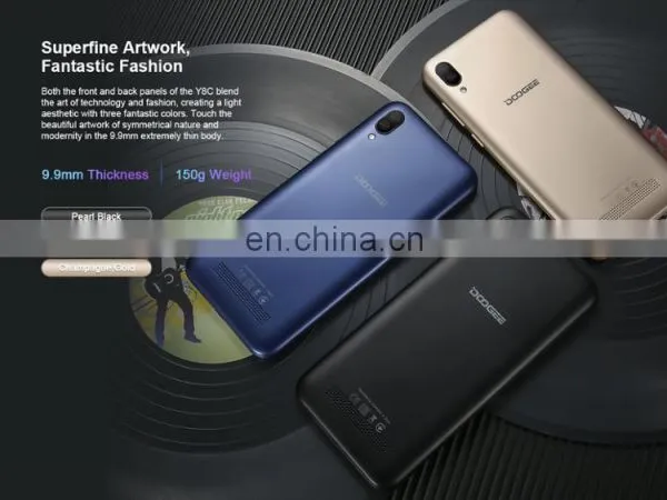 Face ID Smartphone DOOGEE Y8C 6.1 Inch Waterdrop Screen MTK6580 Quad Core 1GB+16GB Dual Rear Cameras Android 8.1 3G Mobile photo-2