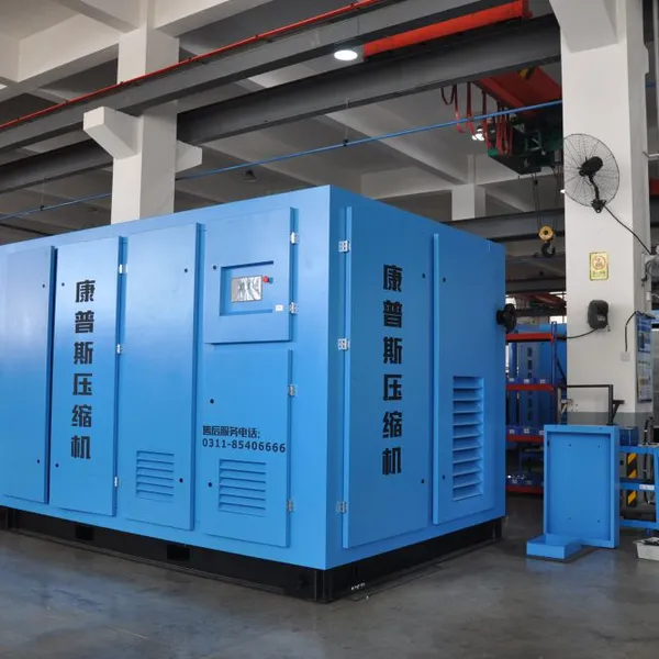 Comps 132KW 180HP Industrial 2 Stage PM VSD 110KW 160KW 185KW 200KW 220K 250KW 315KW 132KW Centrifugal Fans Screw Air Compressor photo-3