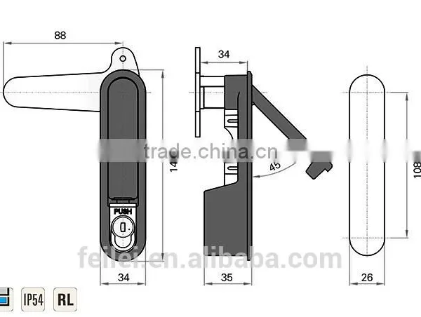 High Quality RoHS Chrome Plated Metal Industric Lock photo-6