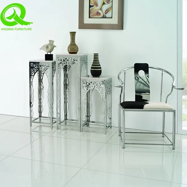 Luxury Fashion Stainless Steel Display Stand Set Metal Wedding Flower Stands For Wedding Decoration