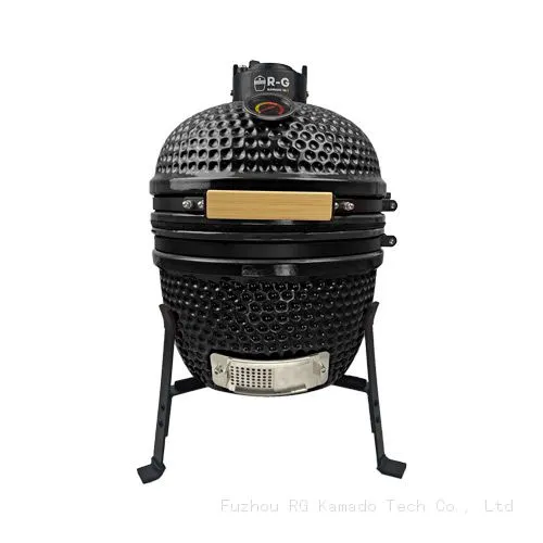 Factory Supplier 13 Inch Mini Ceramic Kamado BBQ Grill Charcoal Smoker