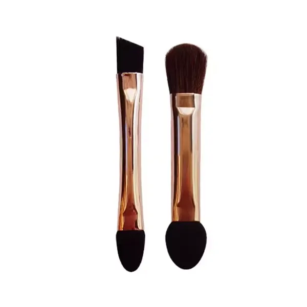 Popular Small Size Double End Makeup Brushes for Eyeshadow Eyebrow Horse Sponges Tips Custom Logo photo-5