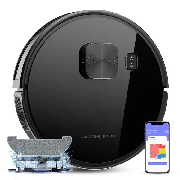 PUREROBO X7-Robot Vacuum Cleaner With APP & Remote Control 3 In 1 Wet Dry Mopping & Sweeping & Vacuum 360°Detection Lidar Sensor Real-time Mapping photo-5