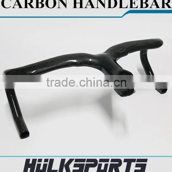 Factory Directly Supplier Carbon Road Handlebar 3K Glossy Finishing 420 mm * 90/100/110 Road Handlebar 700C Road Handle Bar photo-2