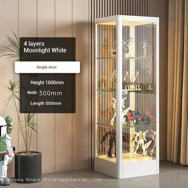 Museum Gift Shop Display Case, Tempered Glass, Lockable, Steel Frame — Retail Display Cabinet Factory Supplier photo-2