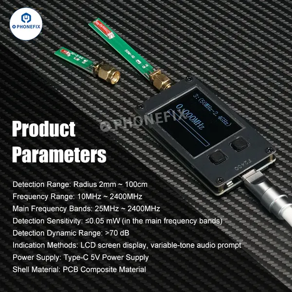 F2400 Signal Frequency Tester for Phone/BlueTooth/WiFi/Car Key Repair photo-3