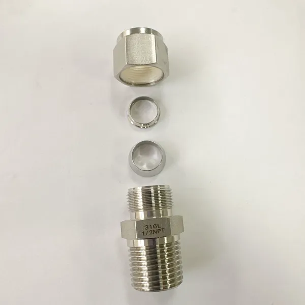 Stainless Steel Ferrule Tube Fittings for Oil and Gas Pipeline Connections photo-3