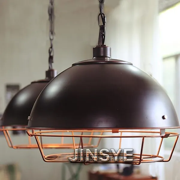 Customized Brown Black Iron Chandelier Lighting Lamps Pendant Lighting