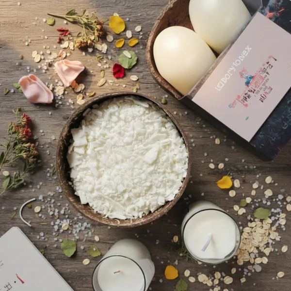 45-52° Natural Soy Wax Flakes 100% Pure Eco Friendly Soy Wax For Scented Candle Making Cosmetic Lip Balm photo-3