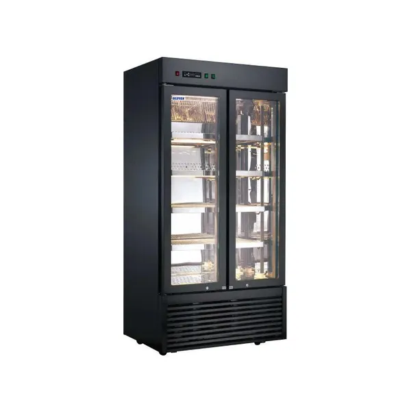 Single-Temperature Steak Fridge Hanging Meat Refrigerator Glass Door Beef Mature Display Cabinet