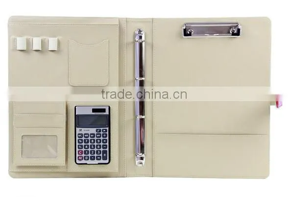 A4 Customizable Leather Loose-leaf Manager Folder photo-3
