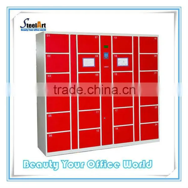 24 doors storage barcode locker