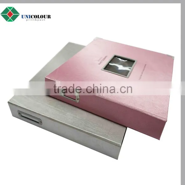 Custom Luxury Embossed Leather Cover Photo Album With PVC Insert photo-4