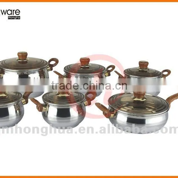 12 PCS Stainless Steel Cookware Set