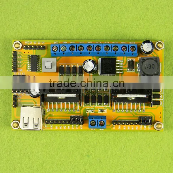 L298N/ Four DC Three Stepper Motor Drive / Drive Power Supply Integrated /WIFI Car Driver Board photo-3