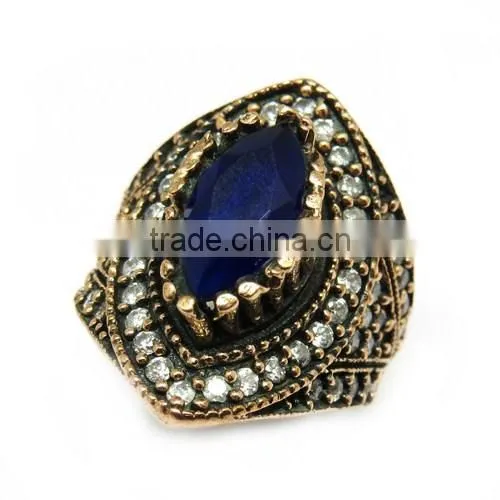 Best Deal Today Finger Ring !! Blue Onyx_White CZ 925 Sterling Silver Jewelry, Silver Jewelry India, Silver Jewelry Wholesaler photo-6