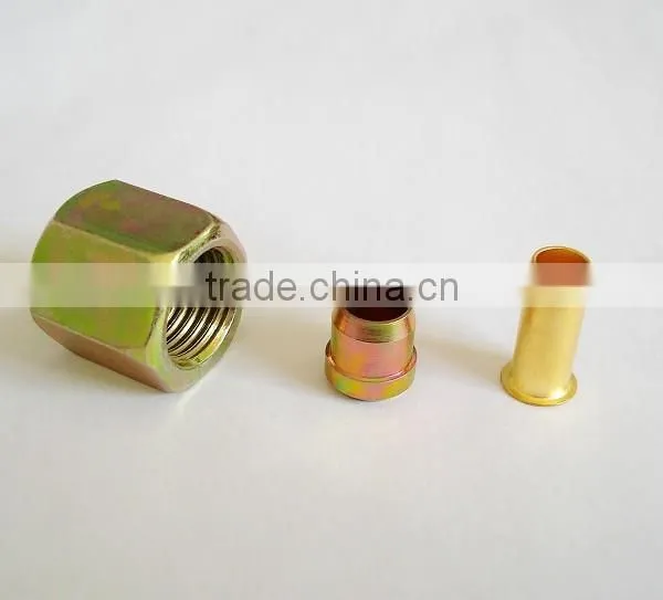 Changrong Free Sample Brass Iron Inserts Nut Sleeve Straight Fitting PU Hose Fitting photo-6