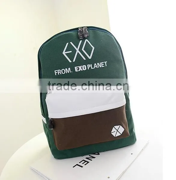 2015 New Design Ladies Colors Canvas Backpack for Stock photo-2