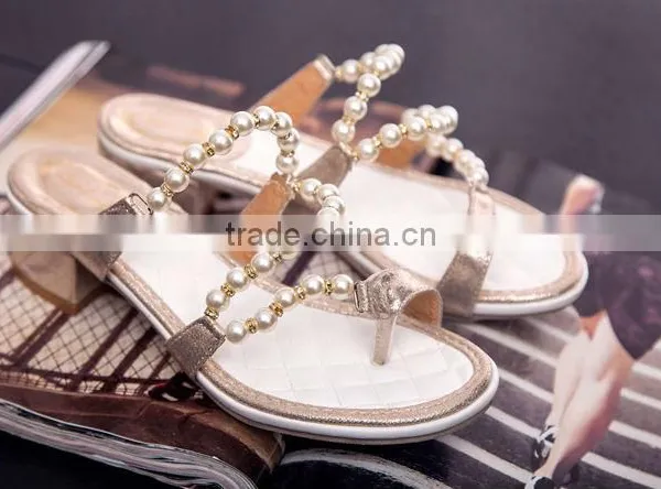 Pearl Upper Slipper Shoes Summer Slipper High Heel Sandals