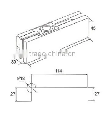 China Suppliers Patch Fitting for Frameless Glass Door DL-016 photo-2