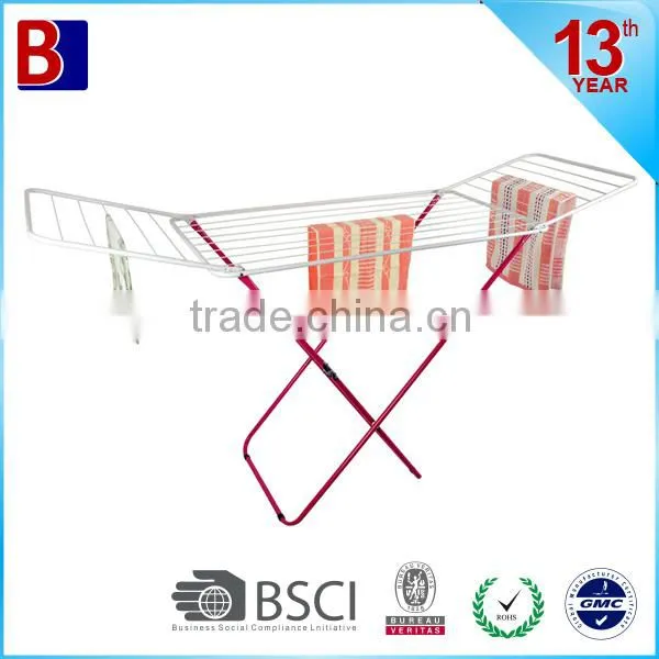 Portable 18M Metal Folding Clothes Rack