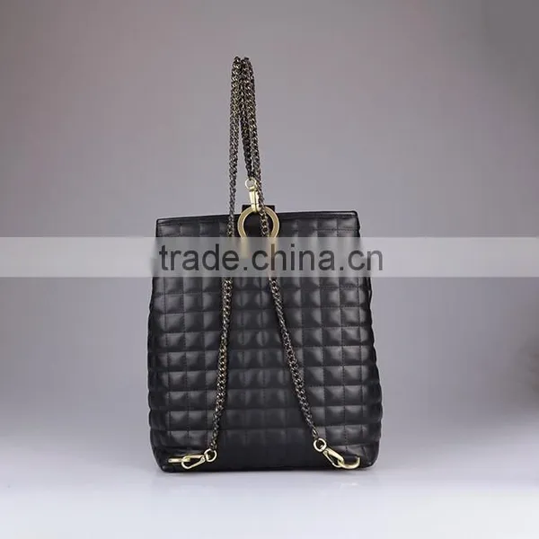 3527 PU Quilted Designer Female Ladies Handbag Wholesale photo-3