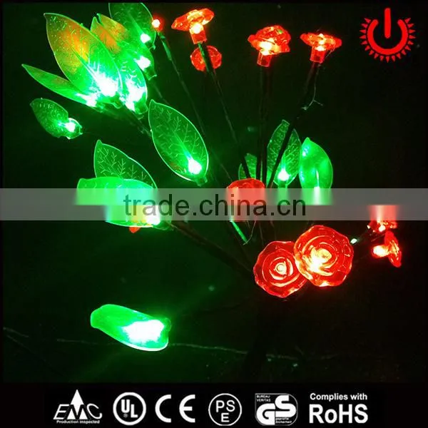 Red Rose Home Decoration Christmas Led Tree Lighting