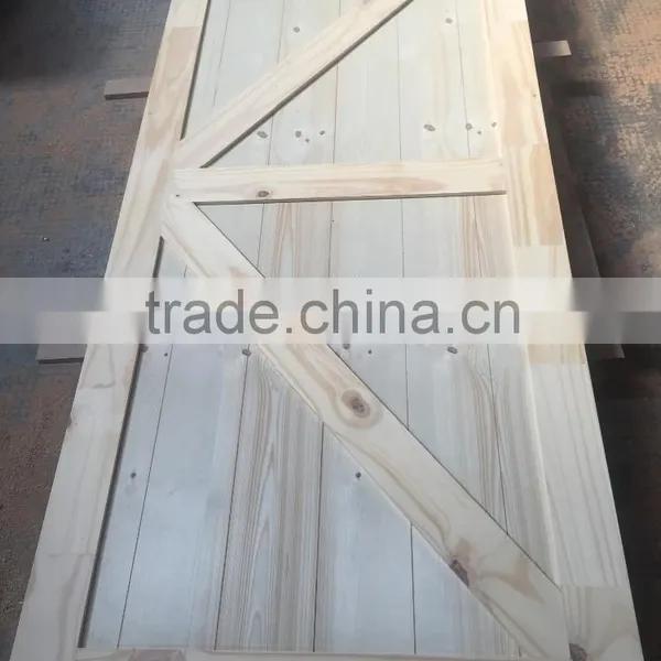 New Design Antique Sliding Solid Pine Wood Door Slab for us Market Supplier's Choice photo-6