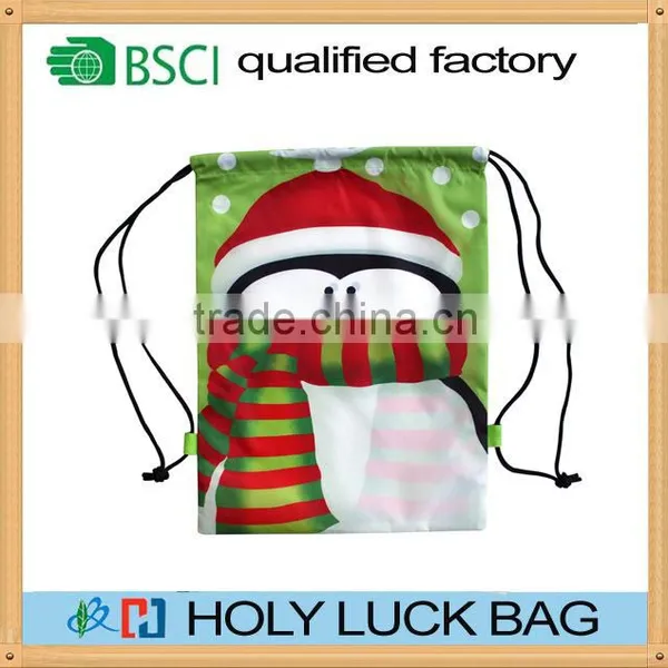 2016 Christmas Gift Nylon Polyester Drawstring Bag Rucksack HL-PB044 photo-5