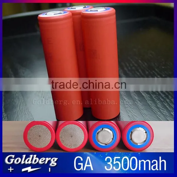 High Capacity Rechargeable 18650 Battery 3500mah 10A Sanyo Ncr18650ga for Electric Bike Supplier's Choice