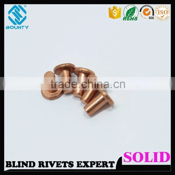 DOME HEAD COPPER SOLID RIVETS photo-3