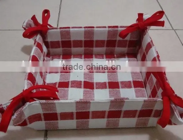 Customized Logo Cotton Bread Basket for Promotion and Gift Basket for Storage photo-5
