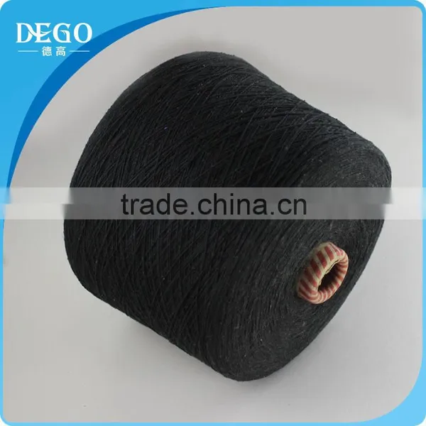 6s Black Glove Yarn Regenerated Cotton Yarn for Gloves