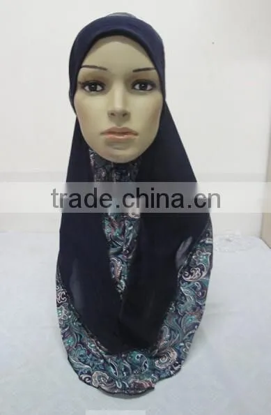 H281 New Style One Piece Hijab With Prints photo-6