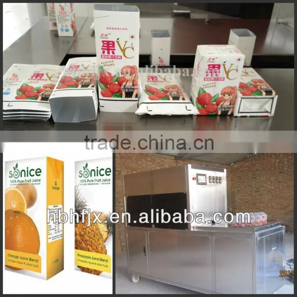 250ml Automatic Carton Filling Machine for Peach Flavor Juice